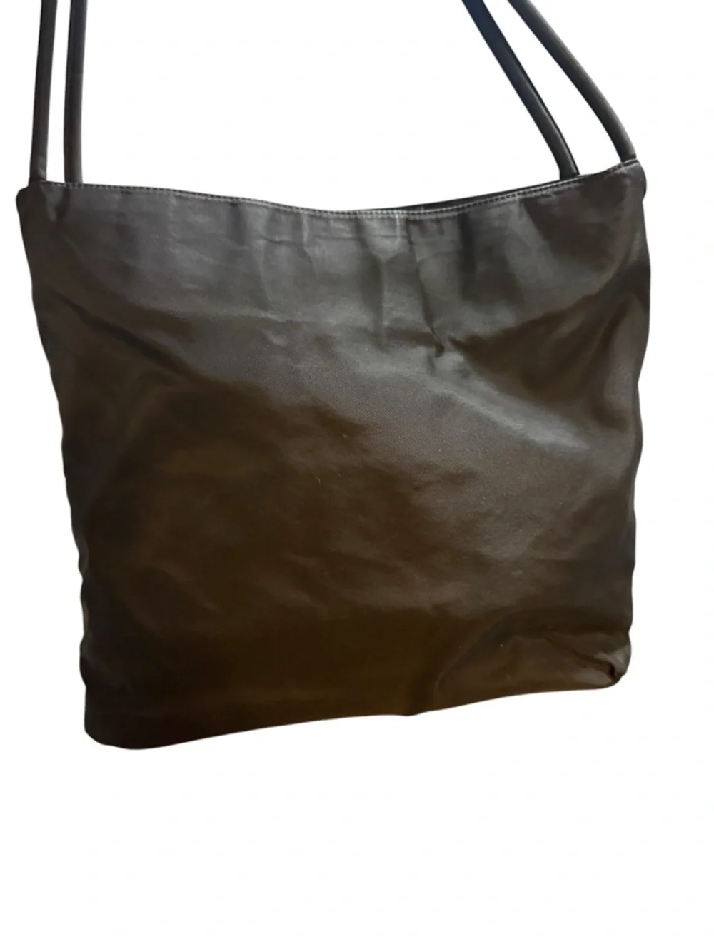 Beautiful Prada Black Nylon Tessuto Shoulder Tote Bag